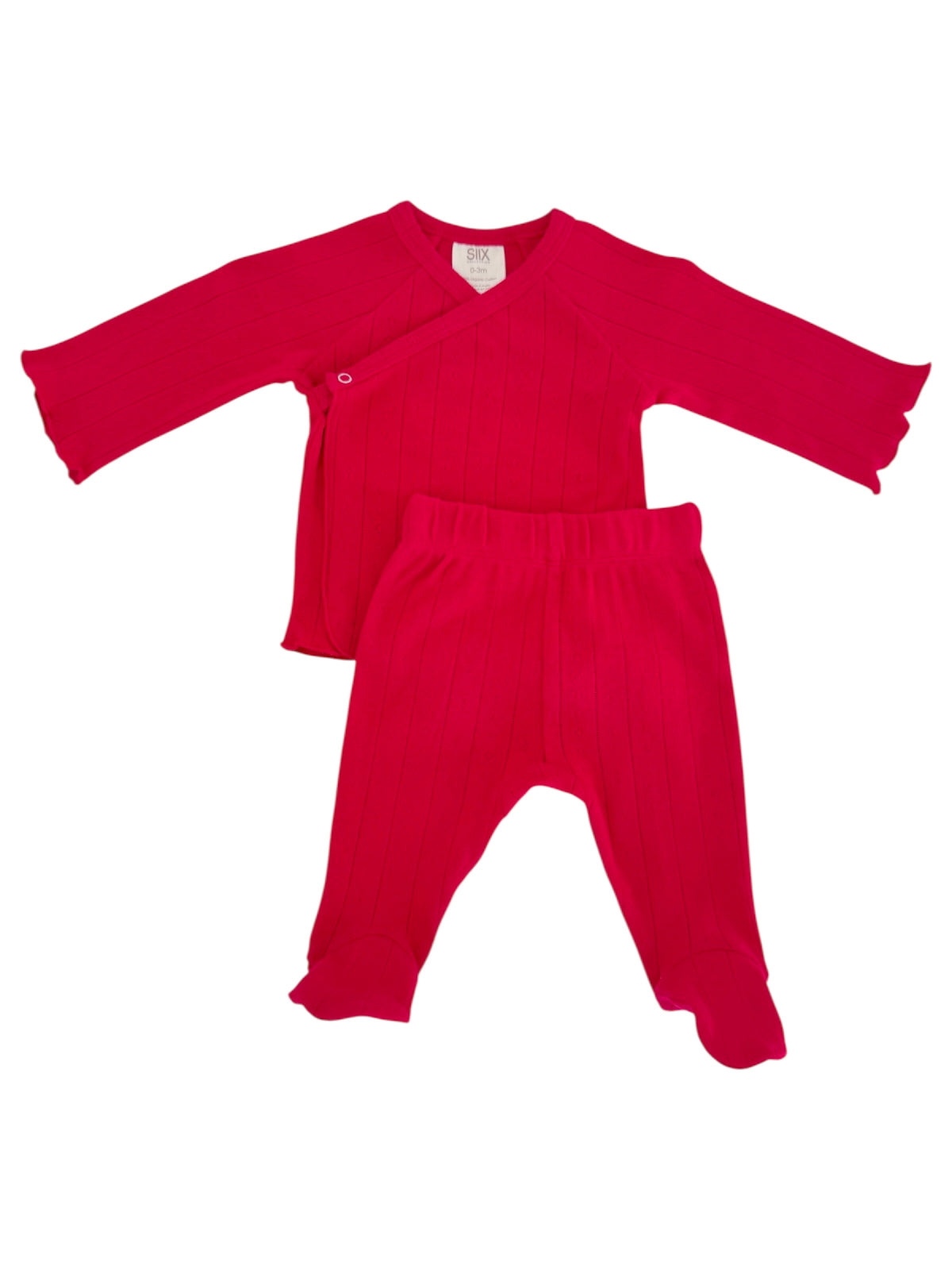 Red / Organic Pointelle Newborn Set