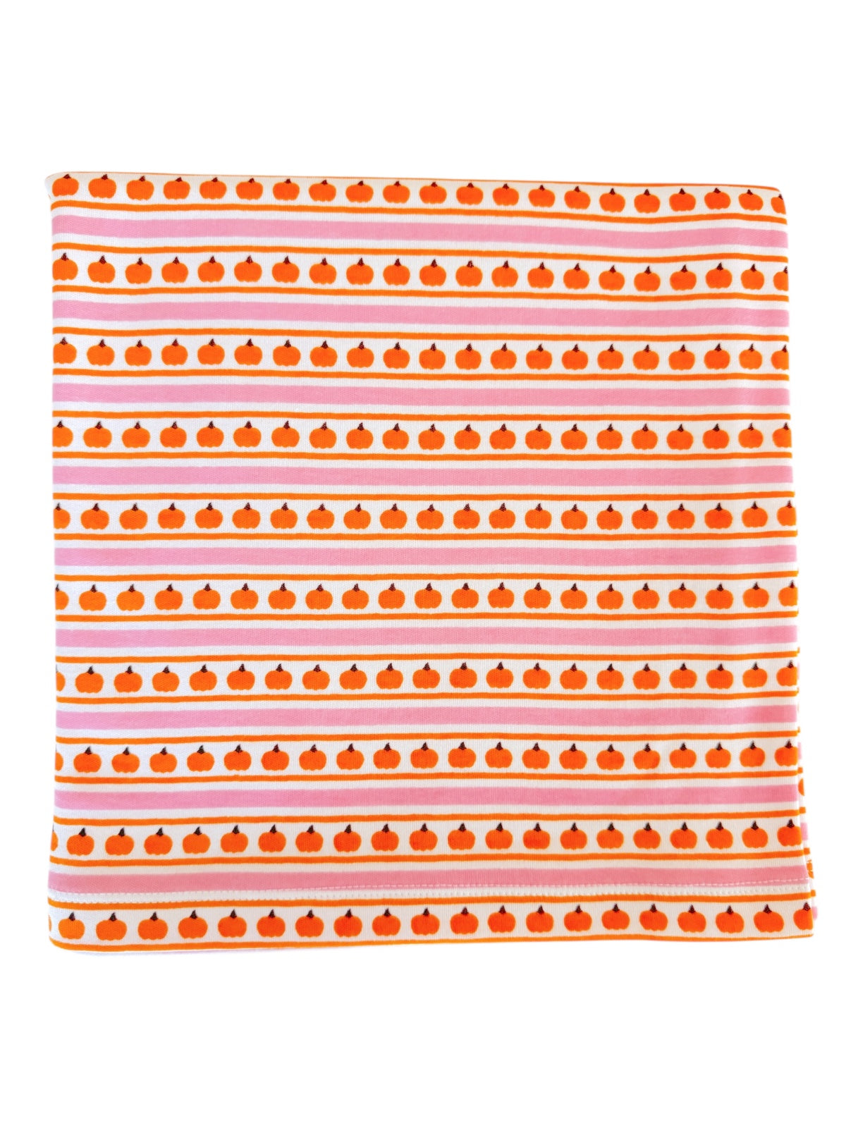 Pumpkin Stripe Pink / Organic Swaddle