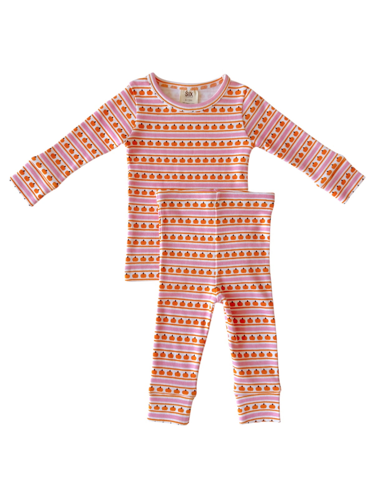 Pumpkin Stripe Pink / Organic 2-Piece Set