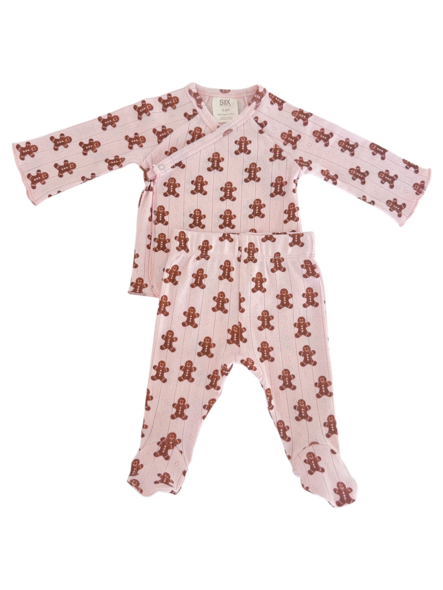 Blush Gingerbread / Organic Pointelle Newborn Set