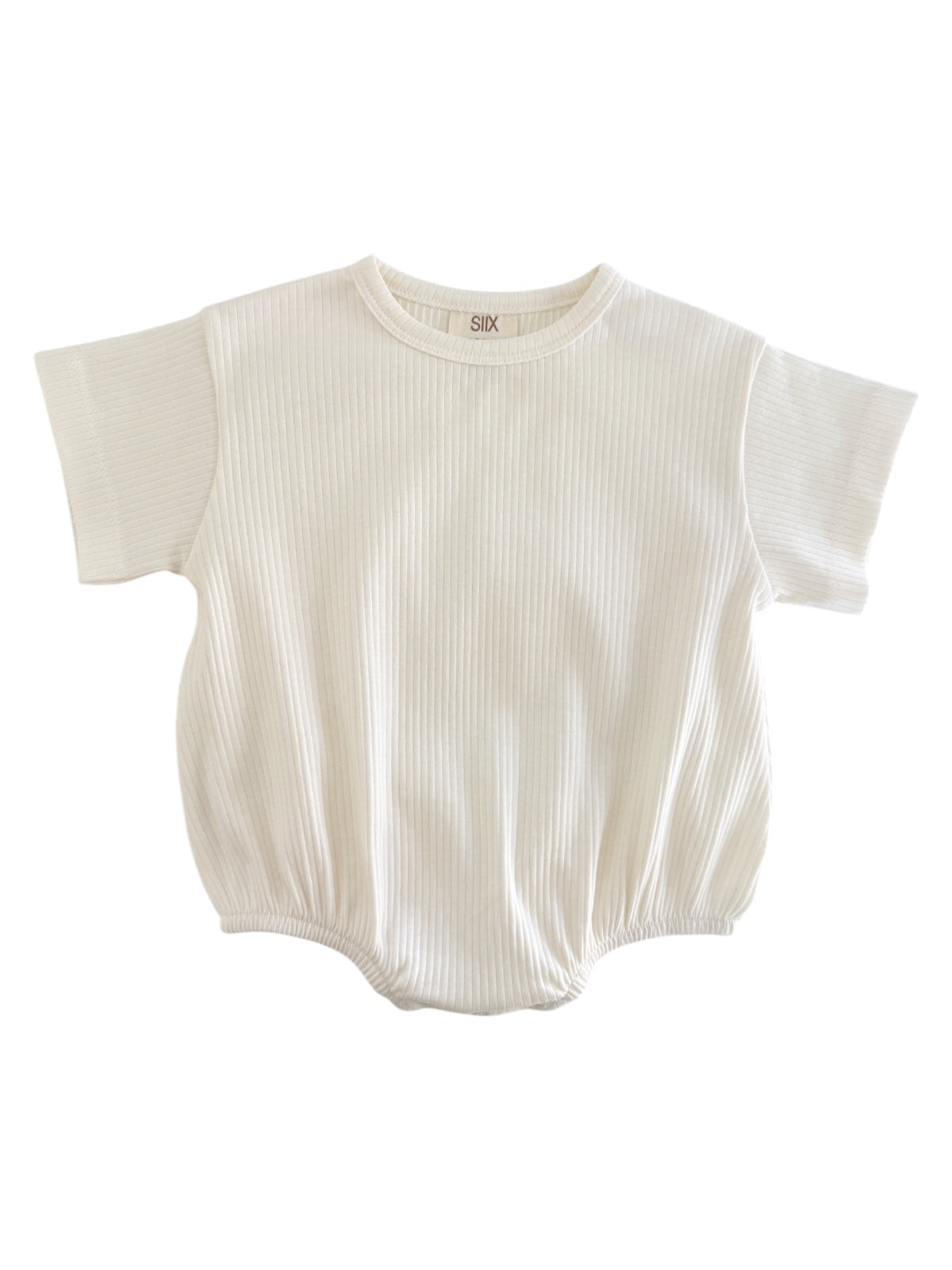 Ivory / Organic Ribbed T-Shirt Bubble