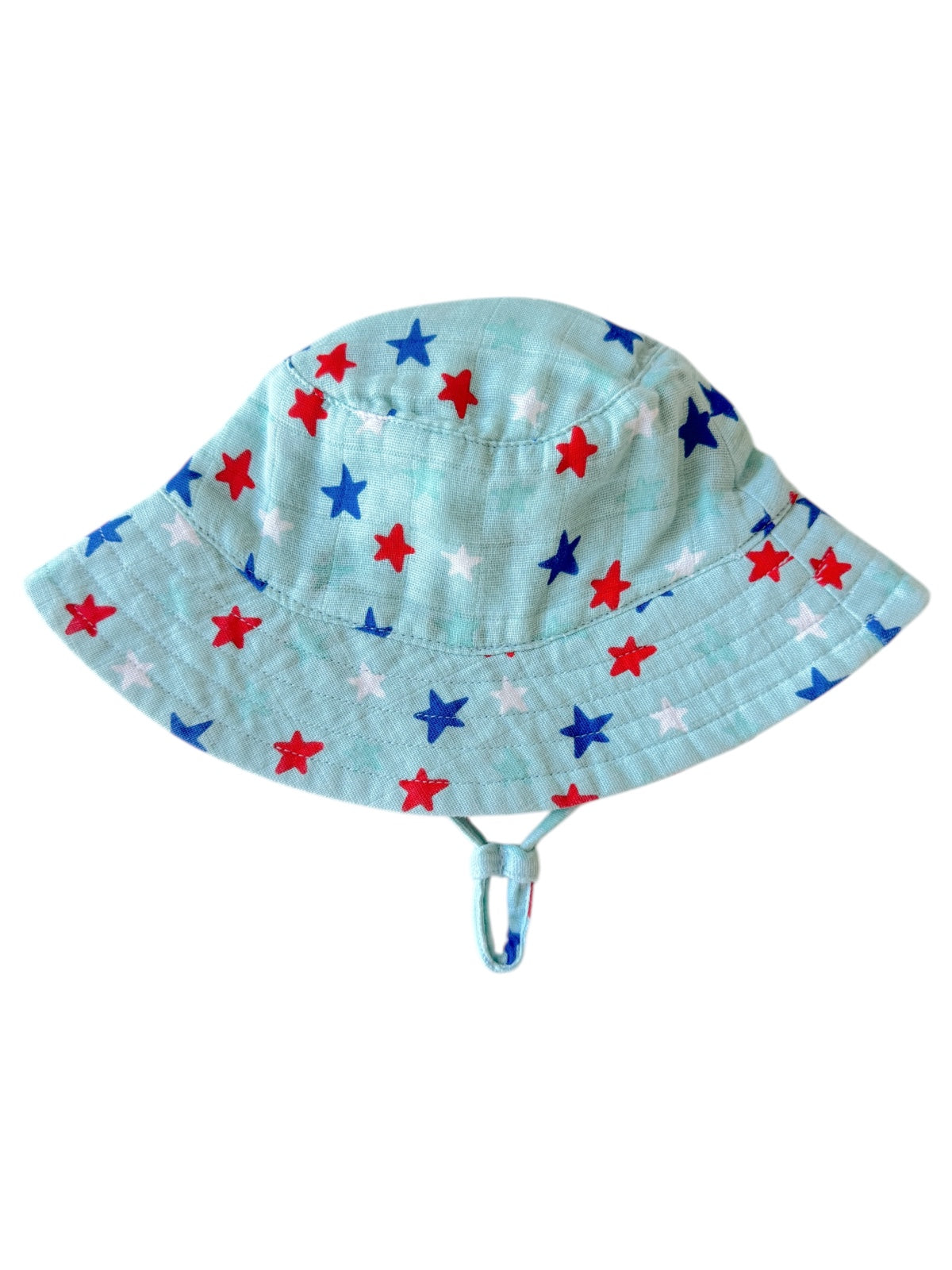 Splendid Stars Blue / Muslin Bucket Hat