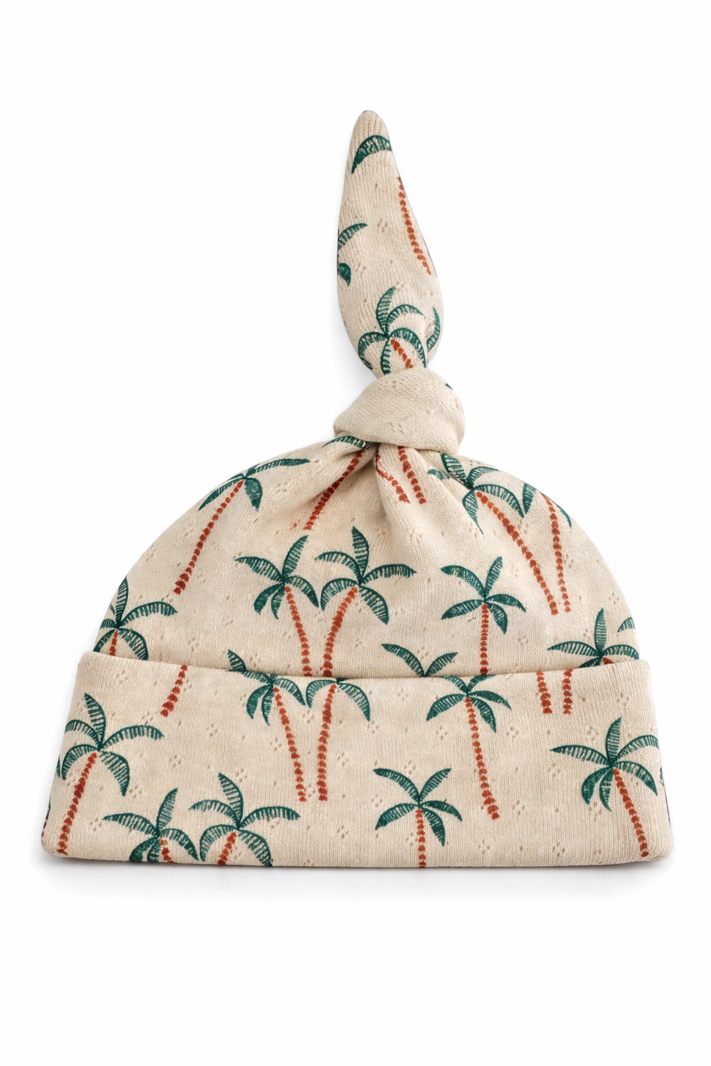 Palm Tree / Organic Pointelle Beanie