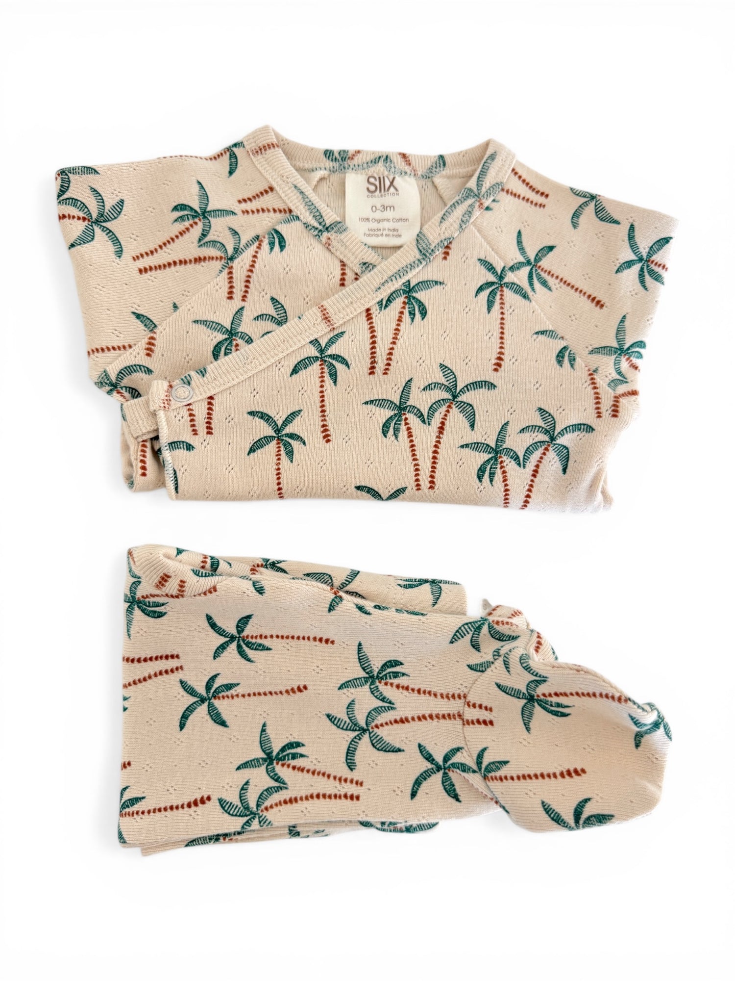 Palm Tree / Organic Pointelle Newborn Set