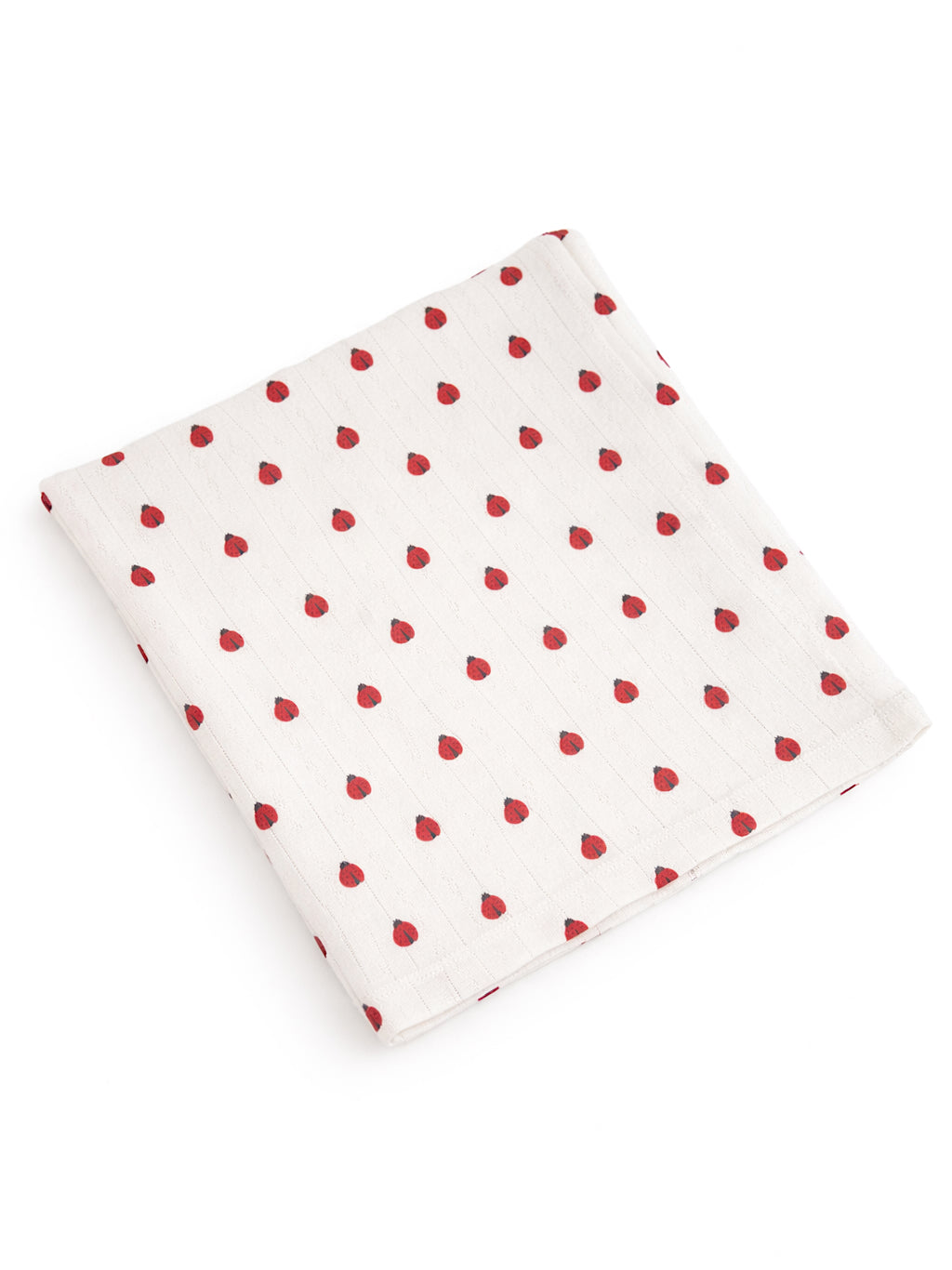 Ladybug / Organic Pointelle Swaddle