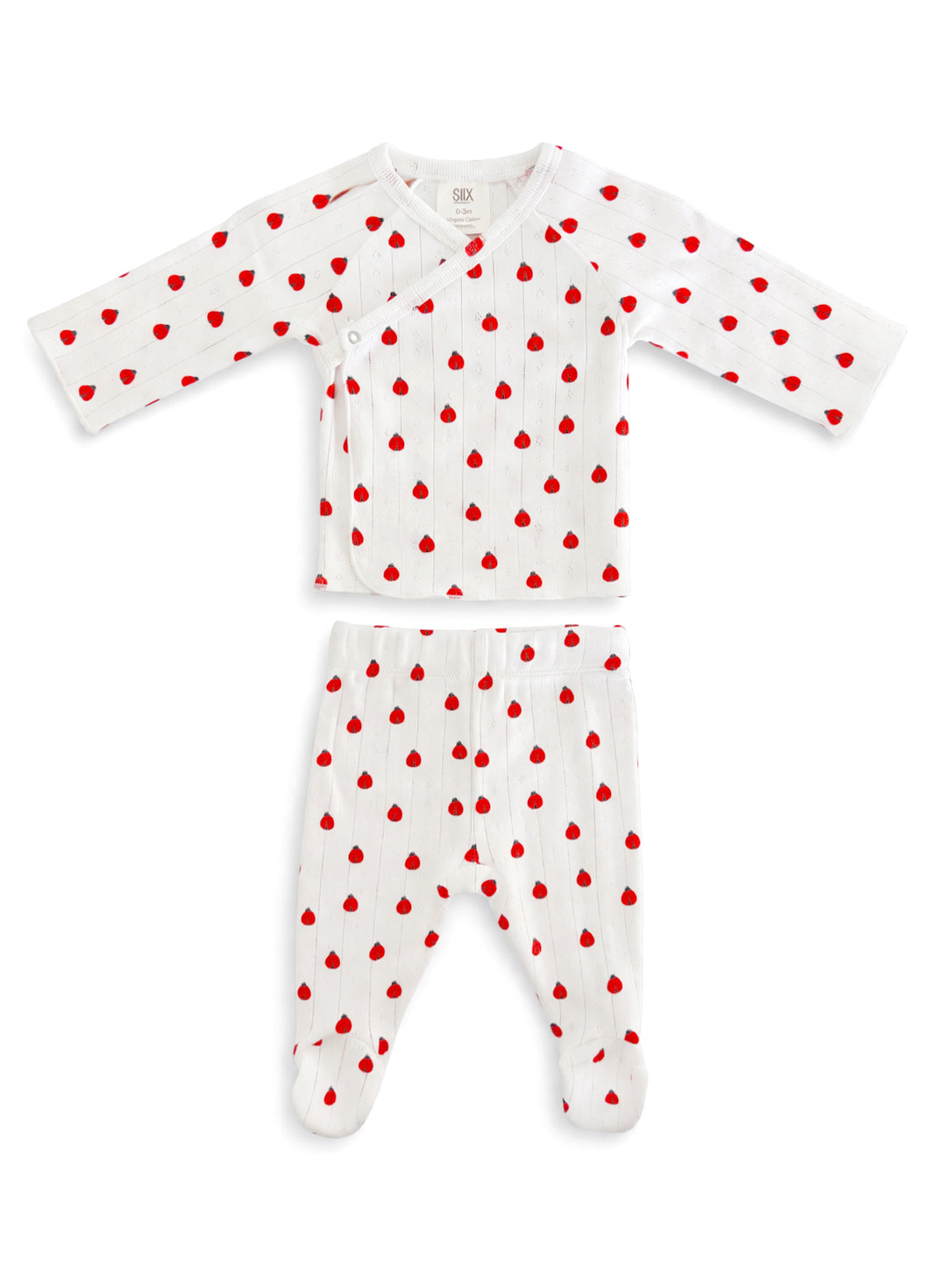 Ladybug / Organic Pointelle Newborn Set