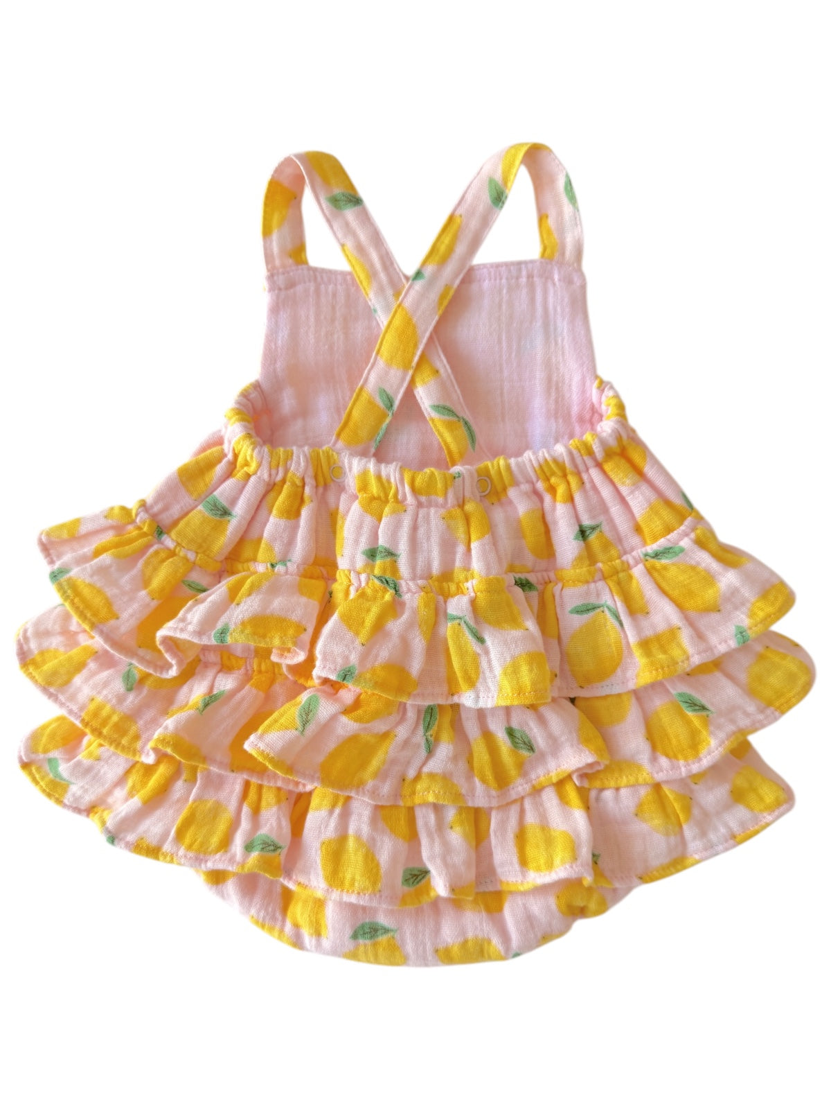 Lemon Sorbet / Muslin Ruffle Sunsuit