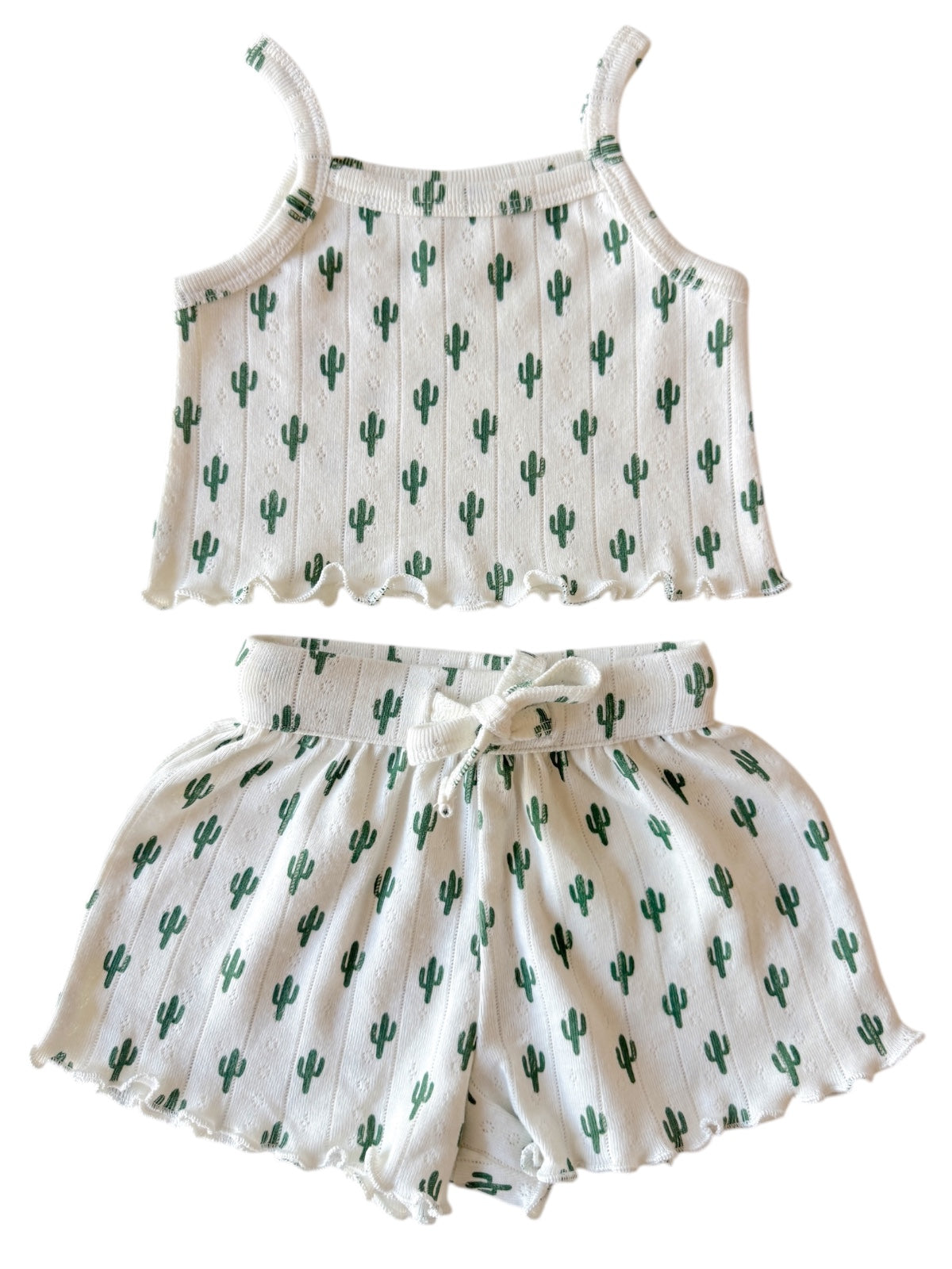 Cactus / Organic Pointelle Summer Set