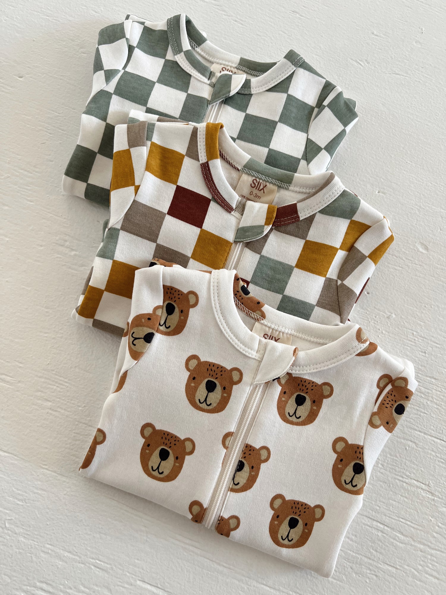 Baby Bear / Organic Zip Footie