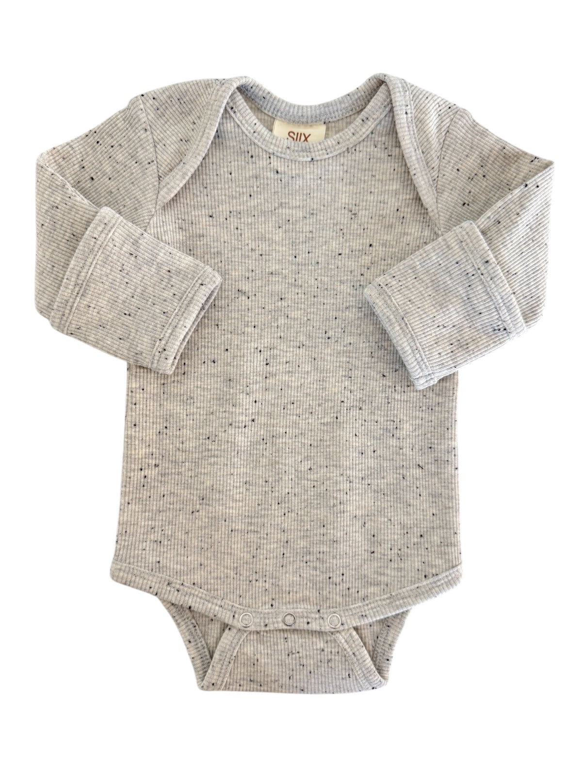 Heather Speckle / Long Sleeve Bodysuit