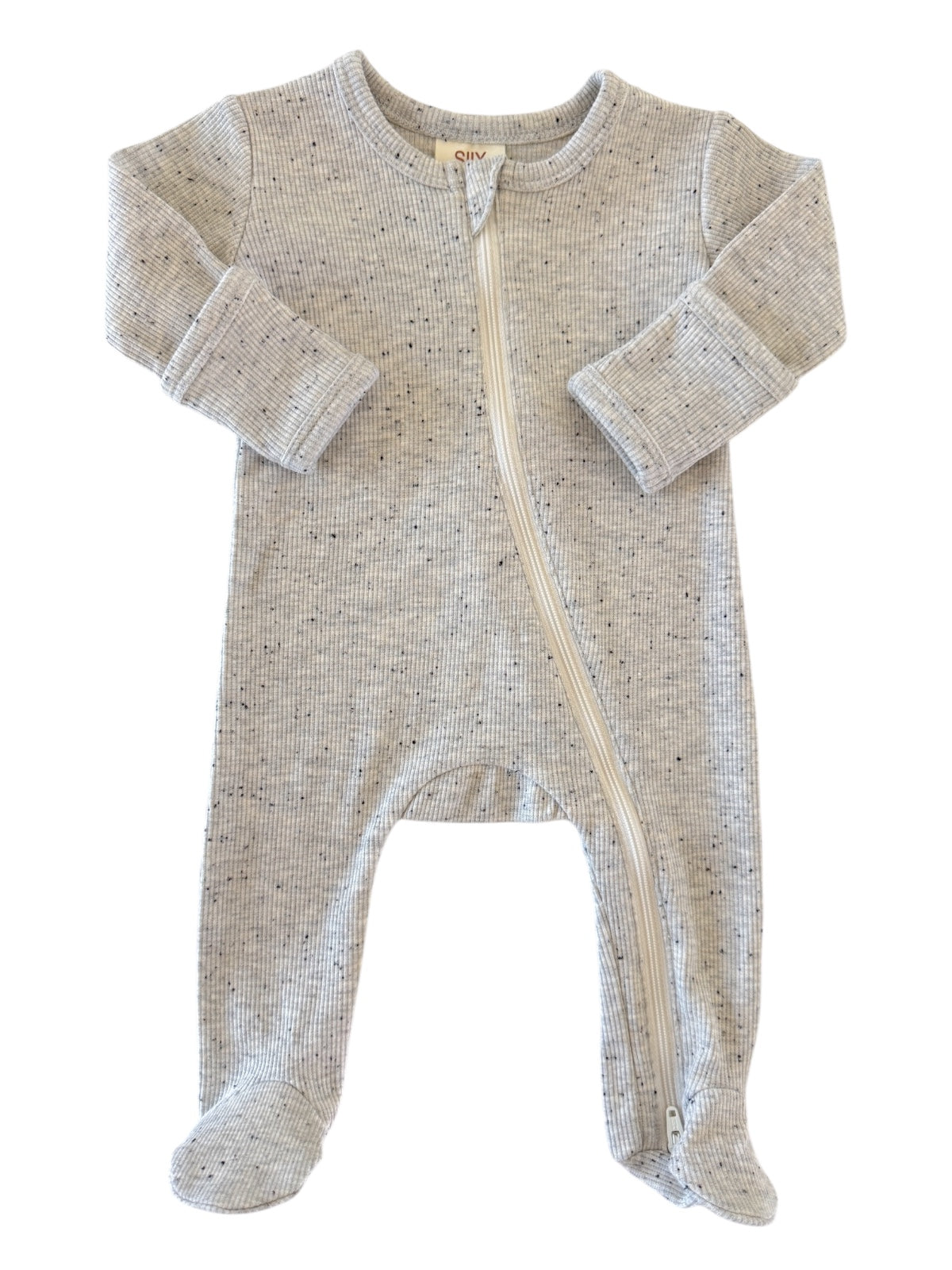 Heather Speckle / 2-Way Zip Footie