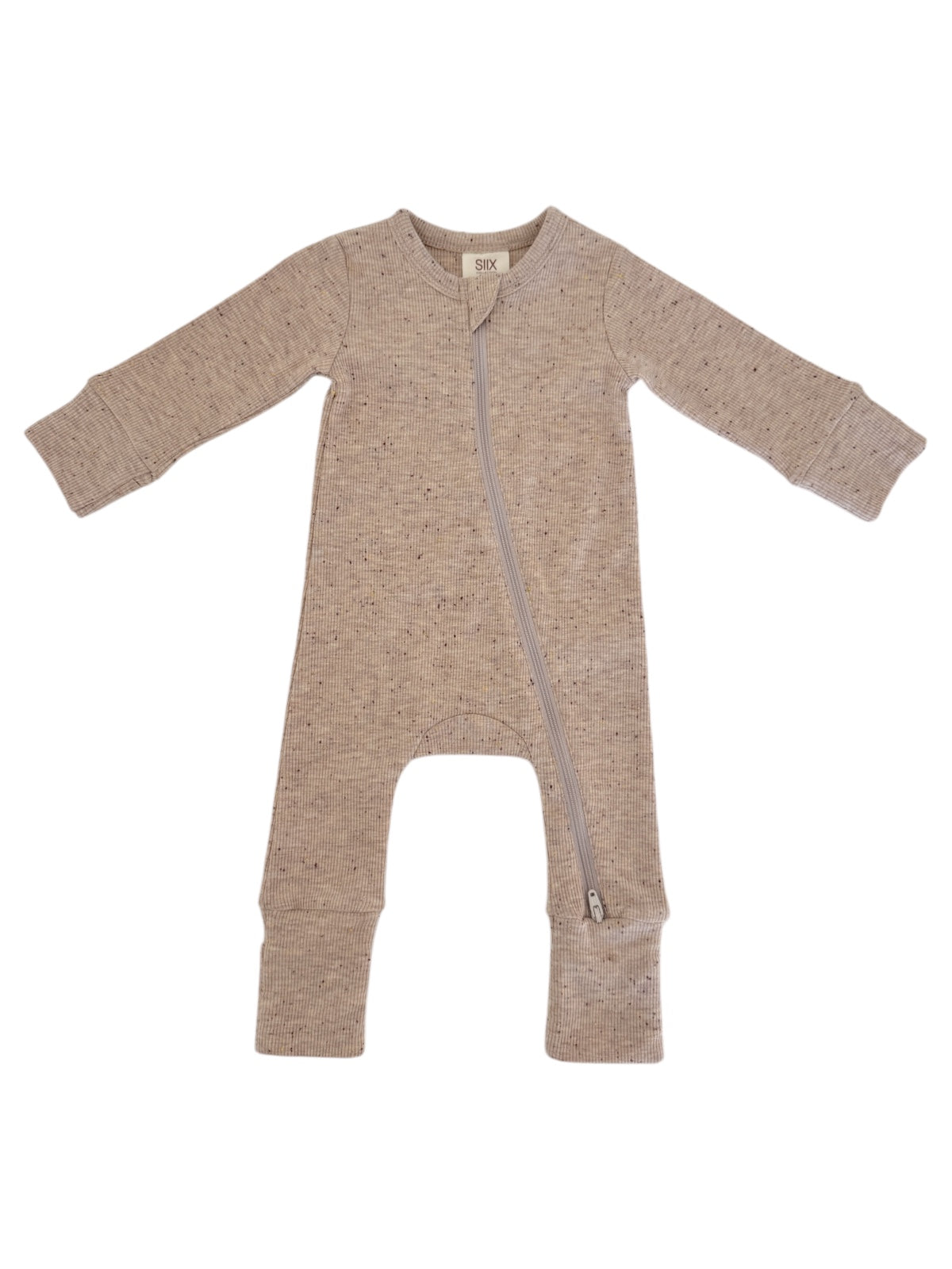 Tan Speckle / 2-Way Zip Romper