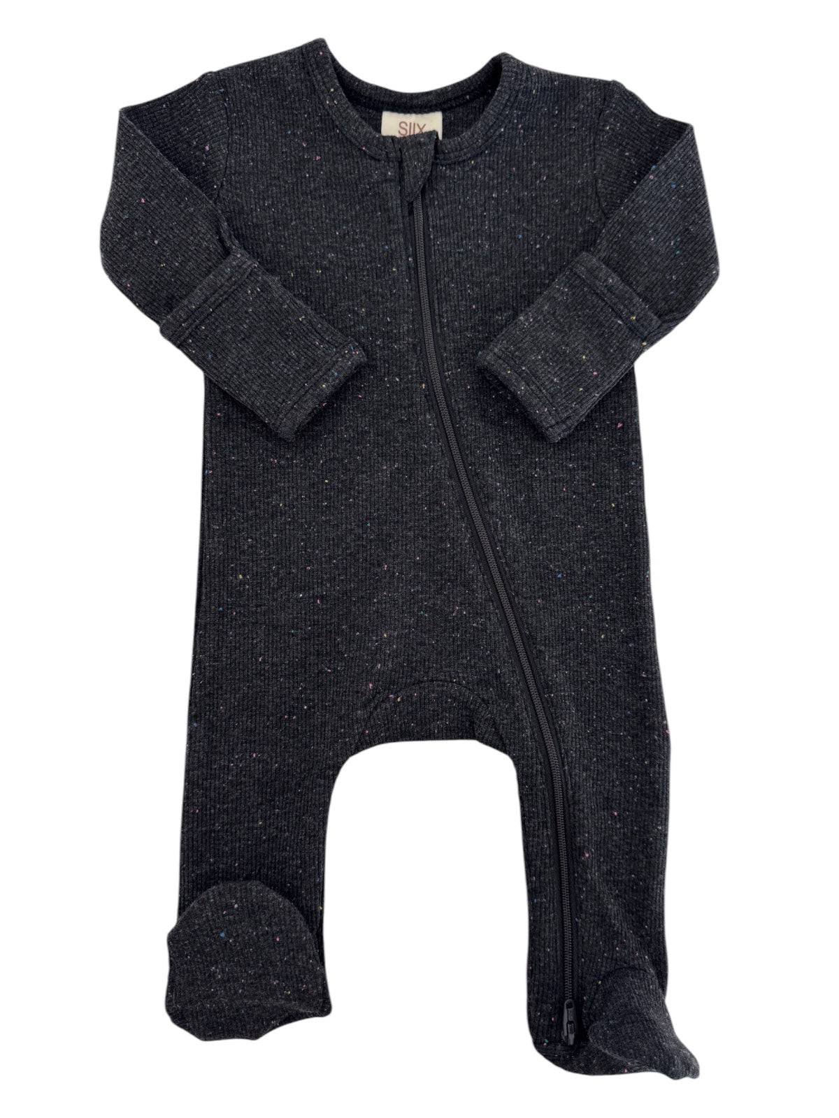 Charcoal Speckle / 2-Way Zip Footie