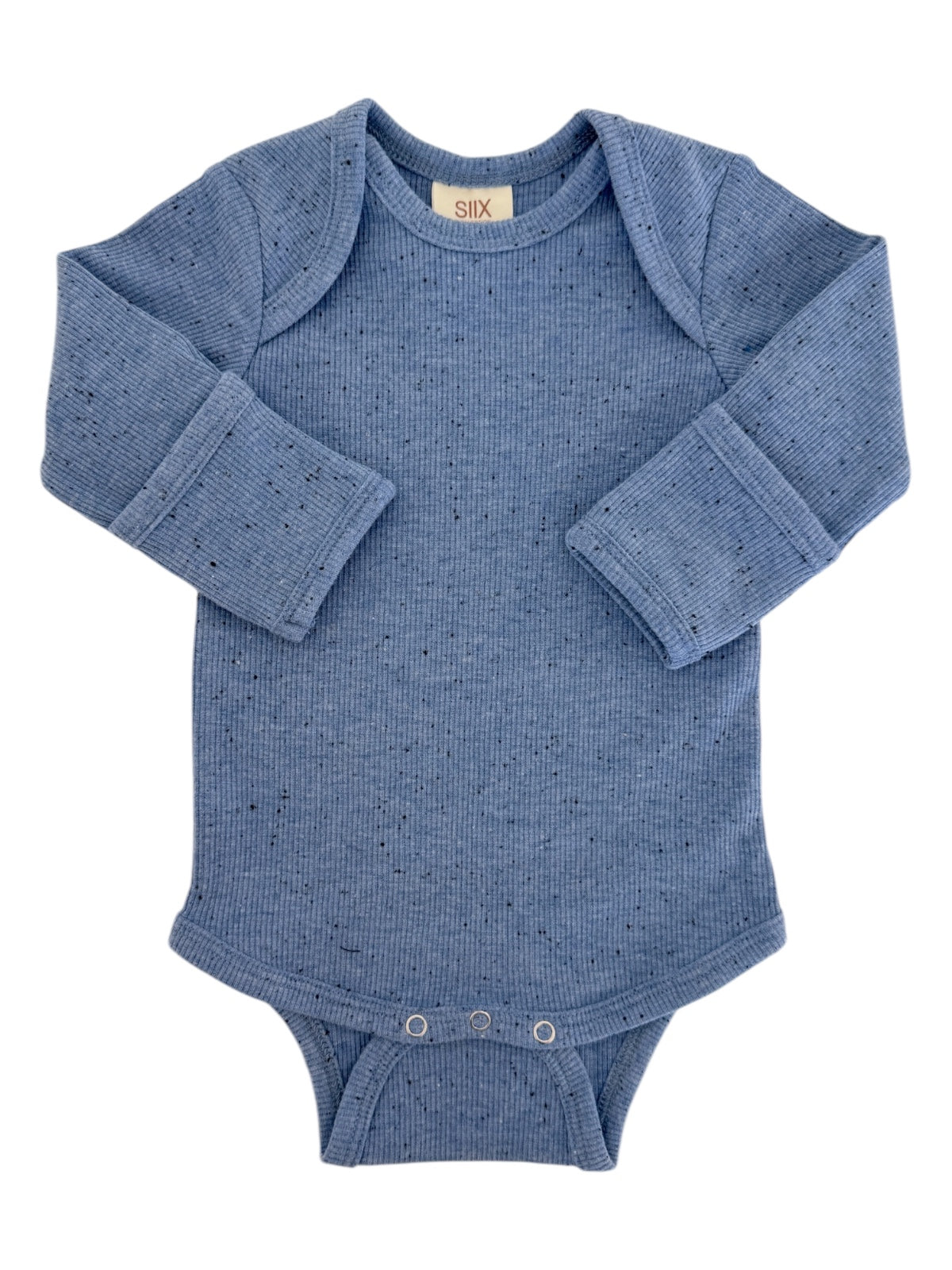 Blue Speckle / Long Sleeve Bodysuit