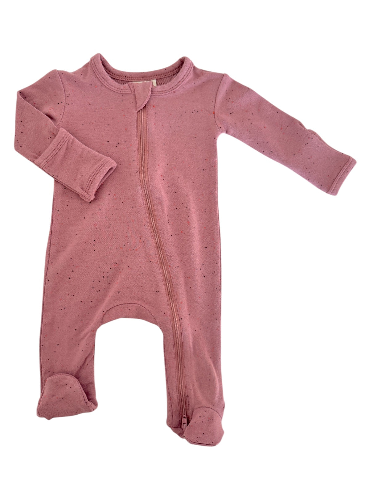 Mauve Speckle / 2-Way Zip Footie
