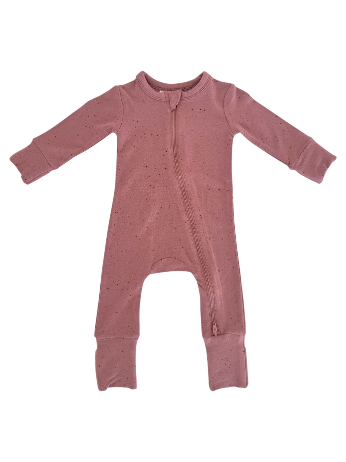 Mauve Speckle / 2-Way Zip Romper