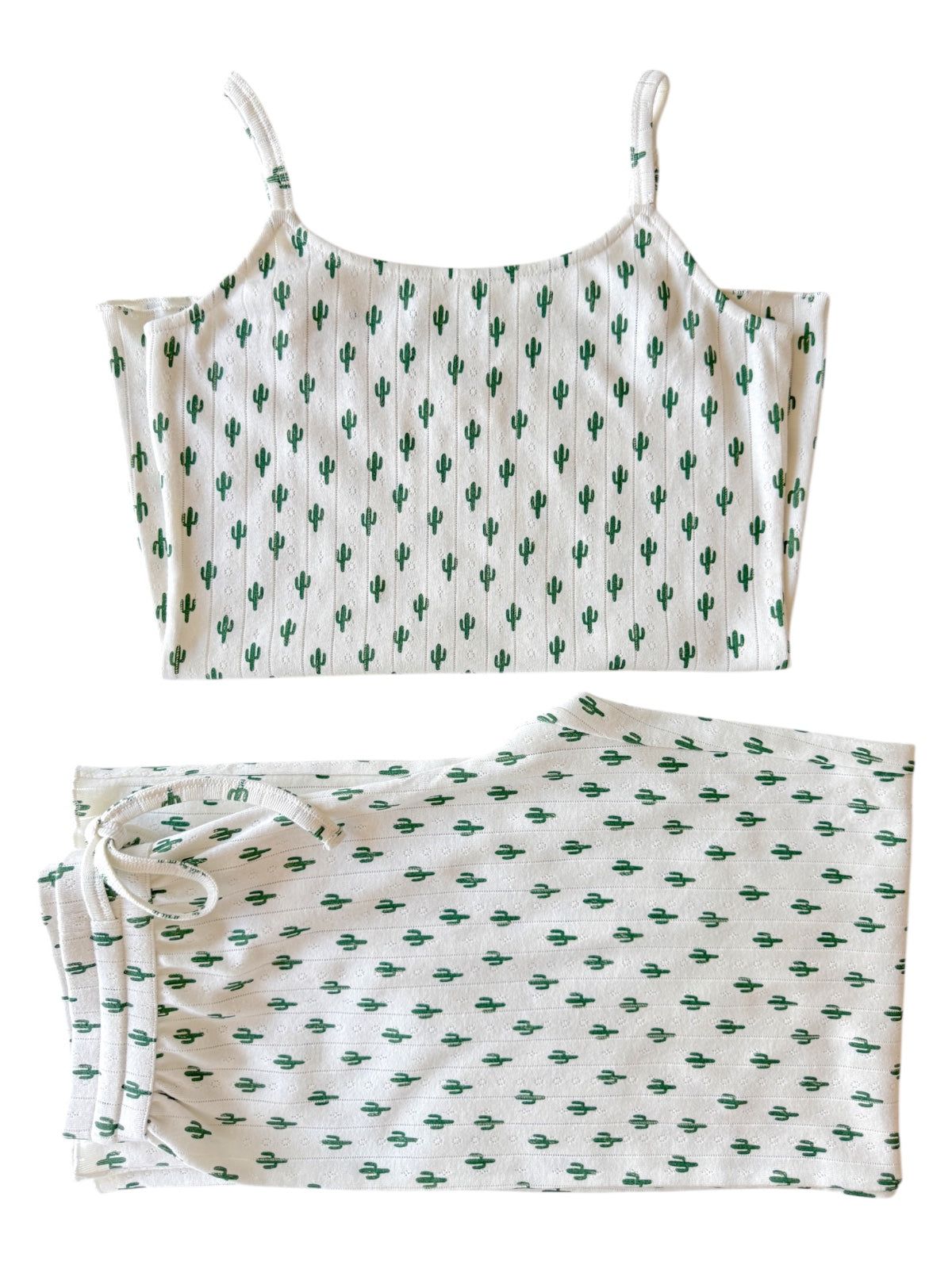 Cactus / Organic Pointelle Women's Cami Lounge Set