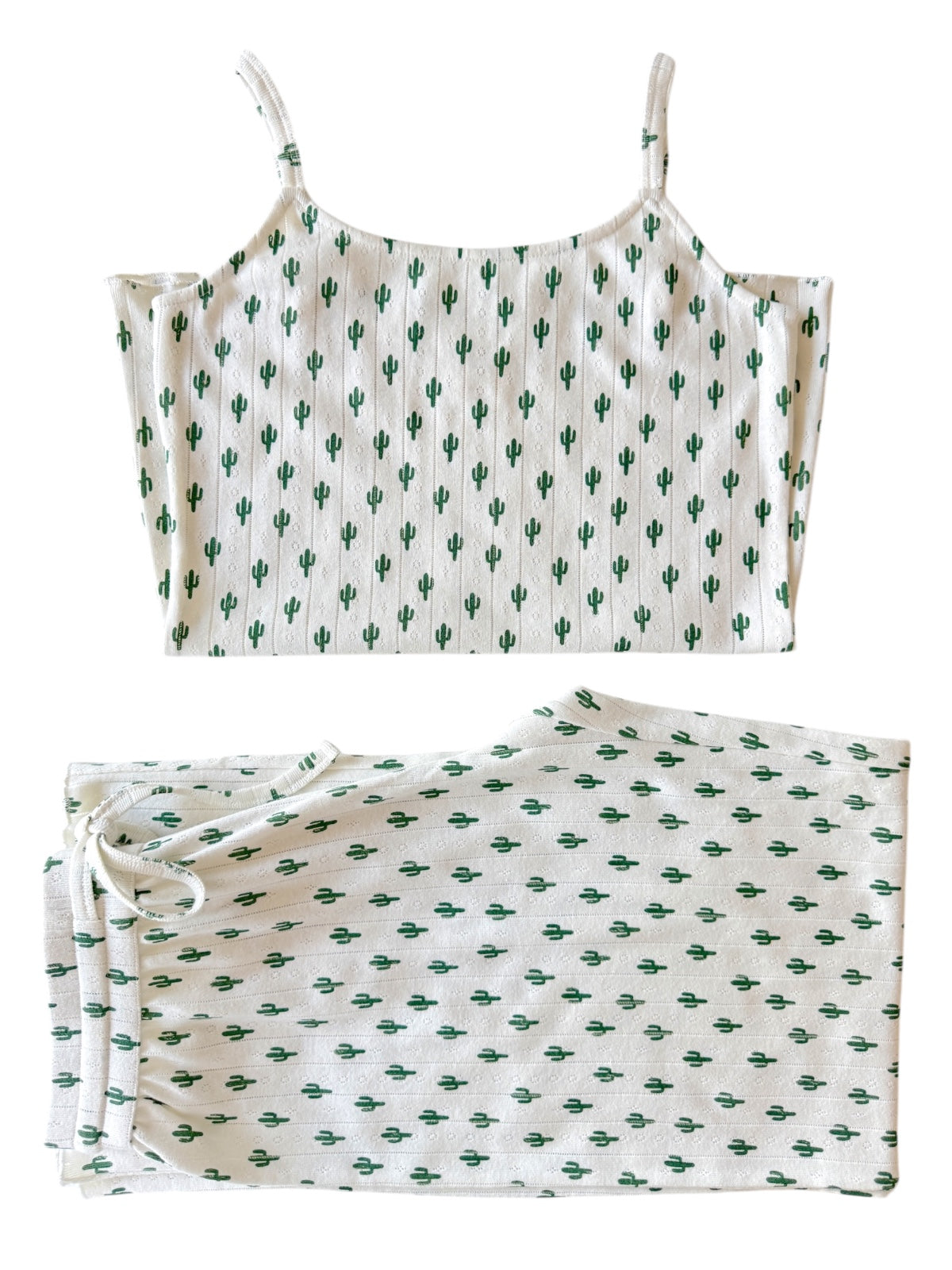 Cactus / Organic Pointelle Women's Cami Lounge Set