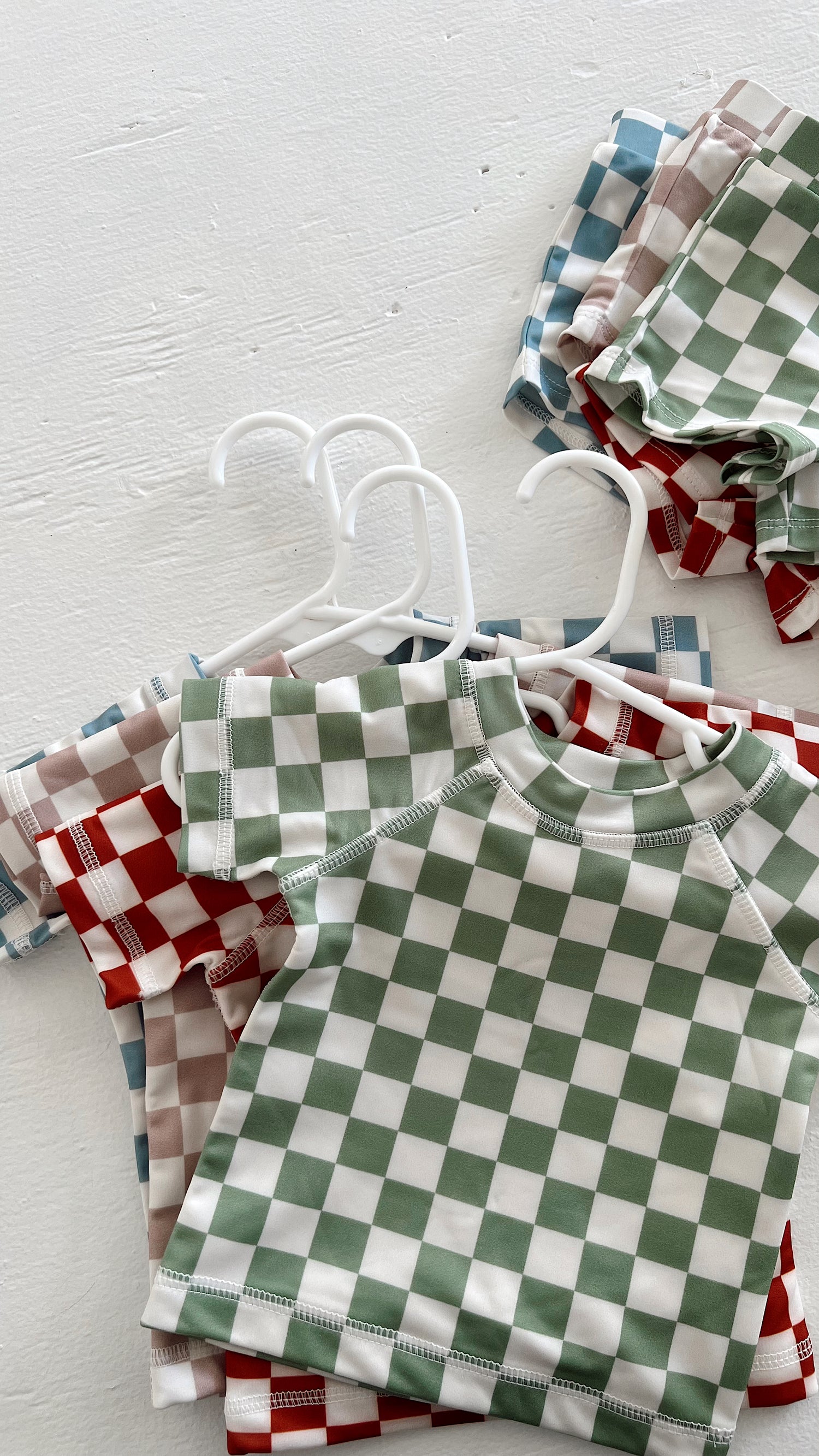 Blueberry Muffin Checkerboard / Cabana Rashguard / UPF 50+