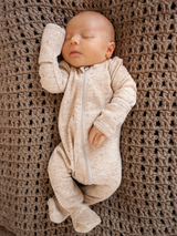 Tan Speckle / 2-Way Zip Footie