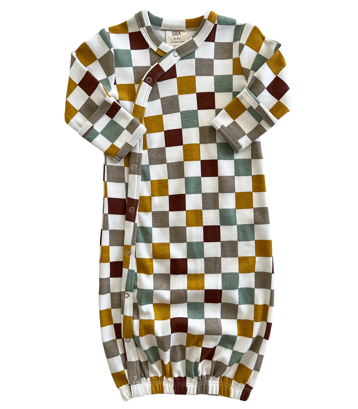 Cannoli Checkerboard / Organic Gown