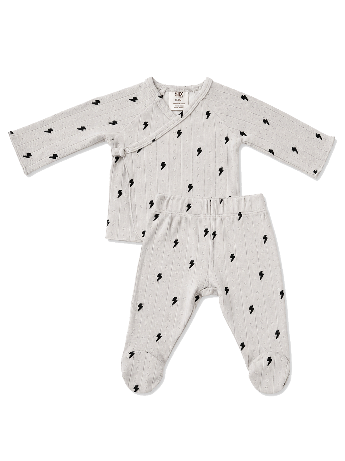 Lightning Bolts / Organic Pointelle Newborn Set