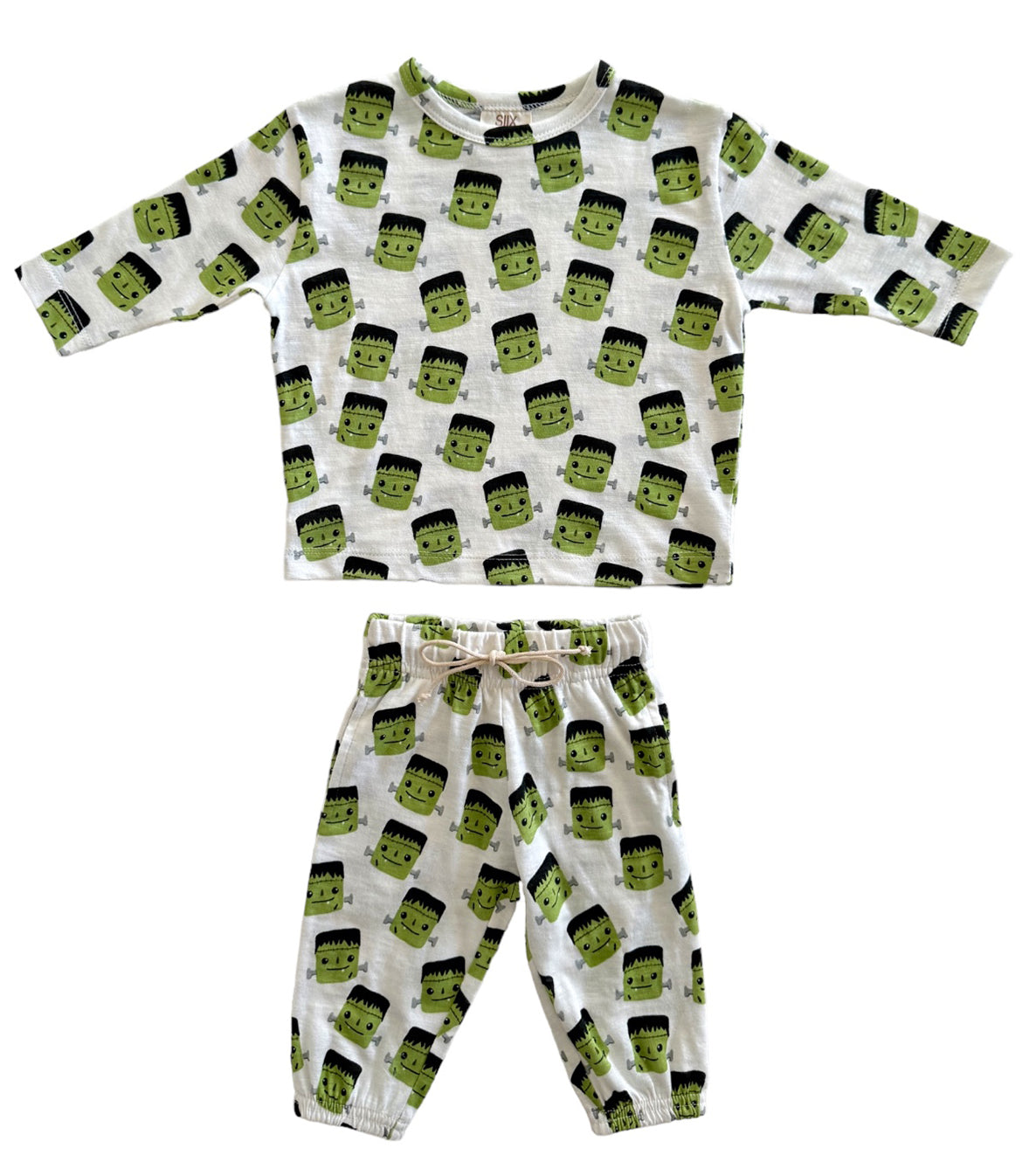 Halloween Monster / Organic Long Sleeve Tee & Pant Set
