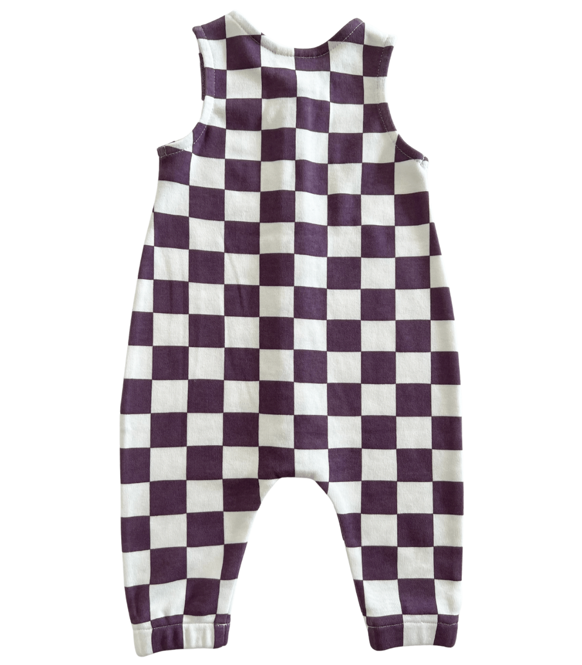 Berry Cheesecake Checkerboard / Organic Bay Jumpsuit