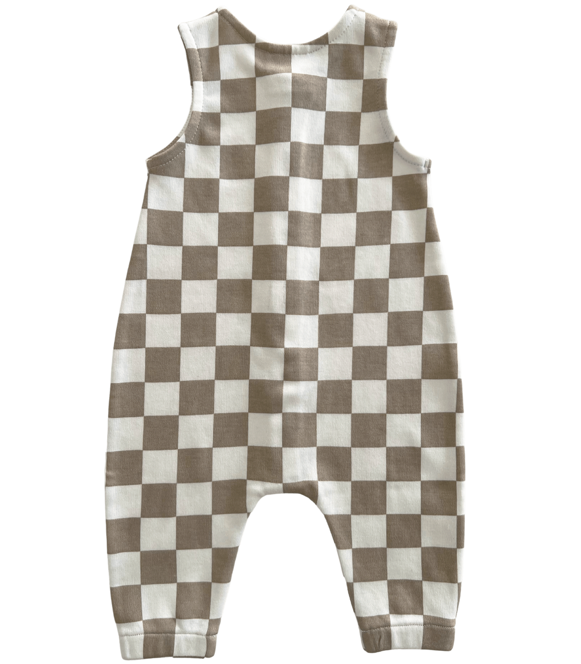 Tiramisu Checkerboard / Organic Bay Jumpsuit