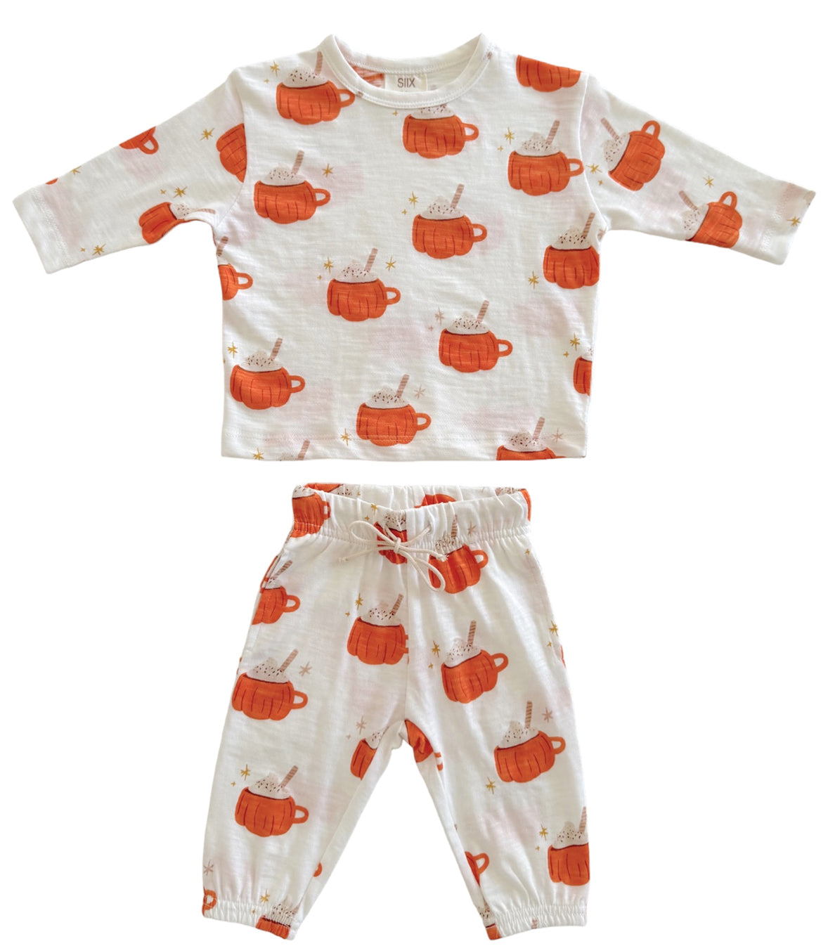 Pumpkin Mug / Organic Long Sleeve Tee & Pant Set