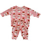 Snowman Pink / Organic Long Sleeve Tee & Pant Set