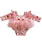 Snowman Pink / Organic Long Sleeve Tutu Bodysuit