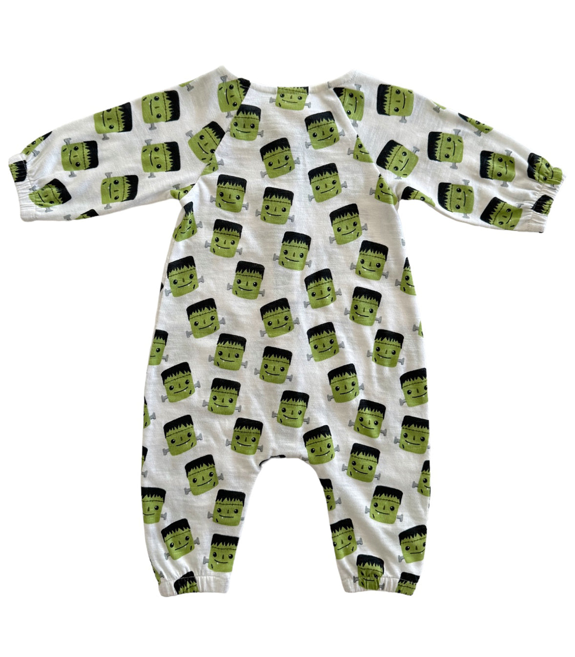 Halloween Monster / Organic Long Sleeve Bay Jumpsuit