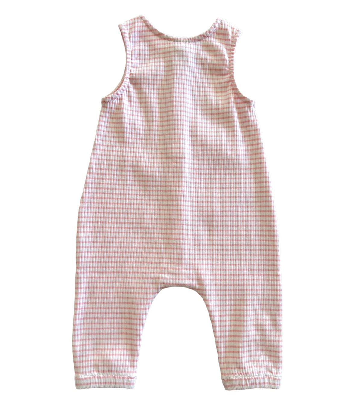 Pink Stripe / Organic Ribbed Bay Jumpsuit