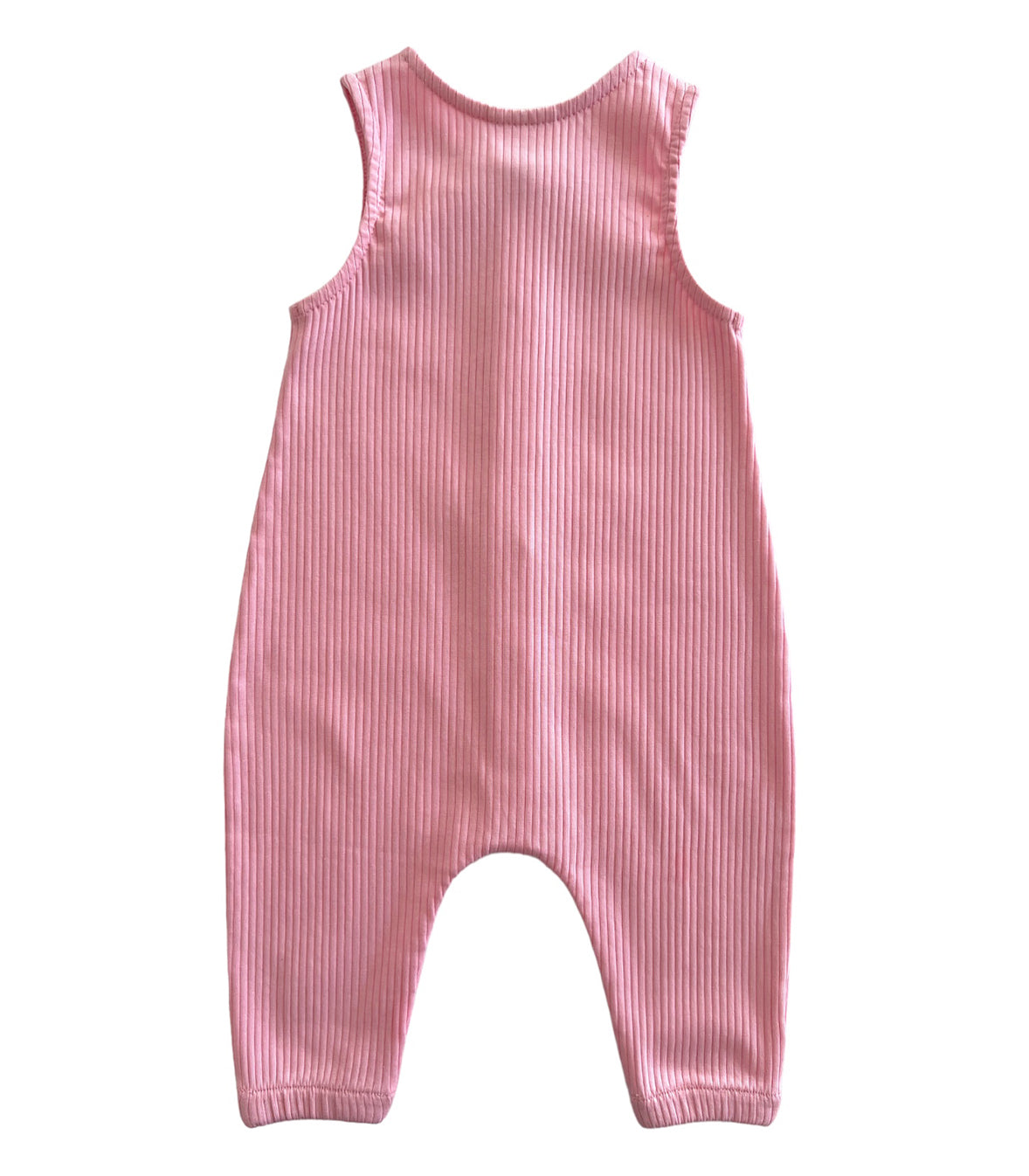 Pink / Organic Ribbed Bay Jumpsuit