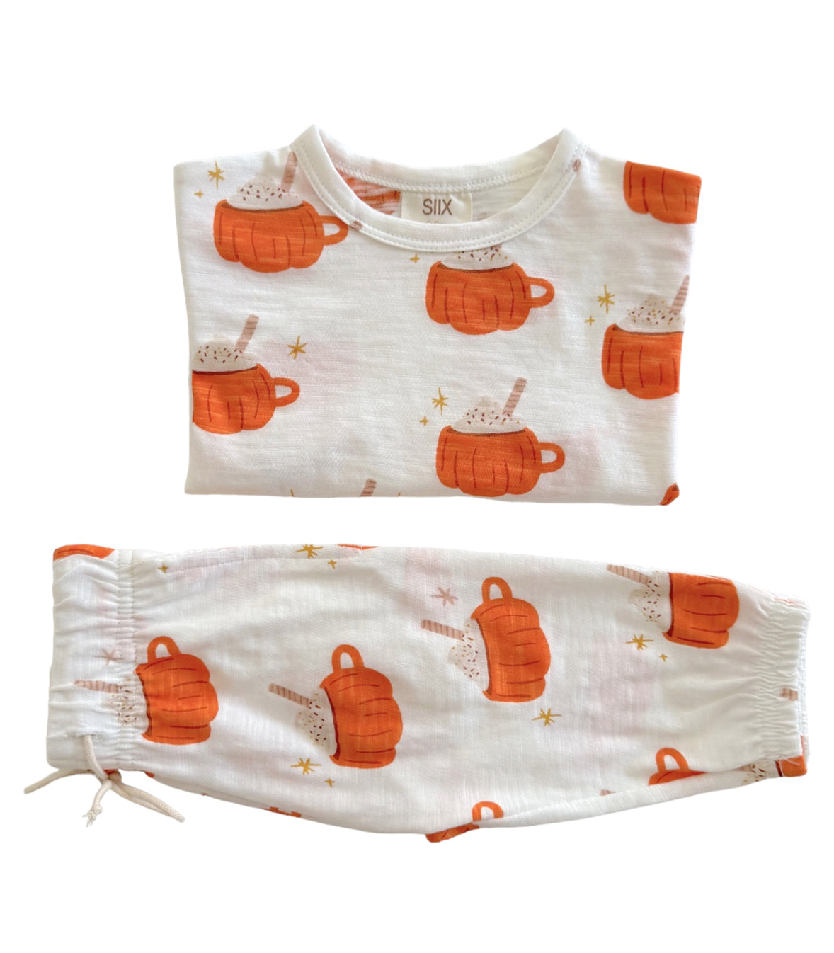 Pumpkin Mug / Organic Long Sleeve Tee & Pant Set