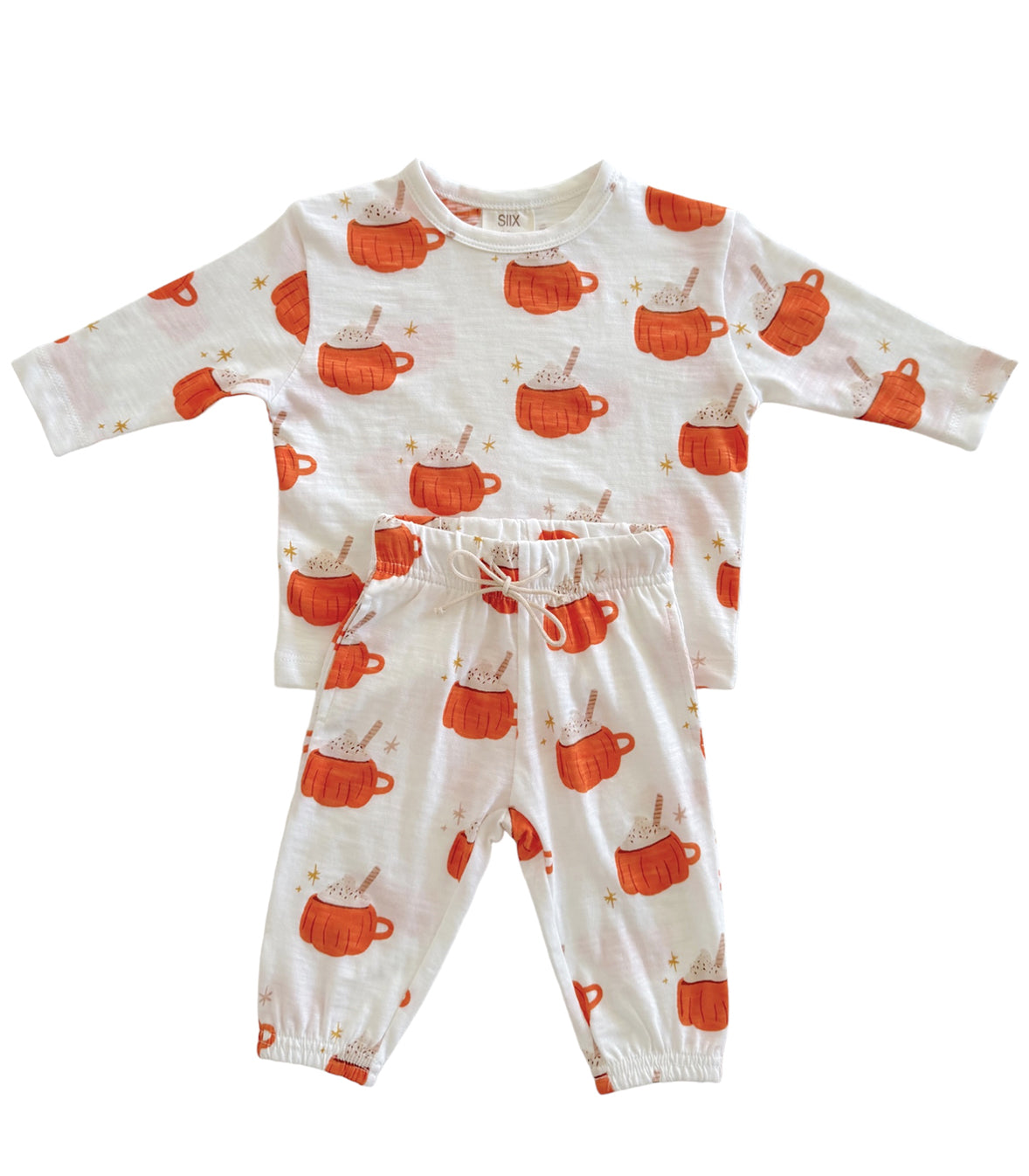 Pumpkin Mug / Organic Long Sleeve Tee & Pant Set