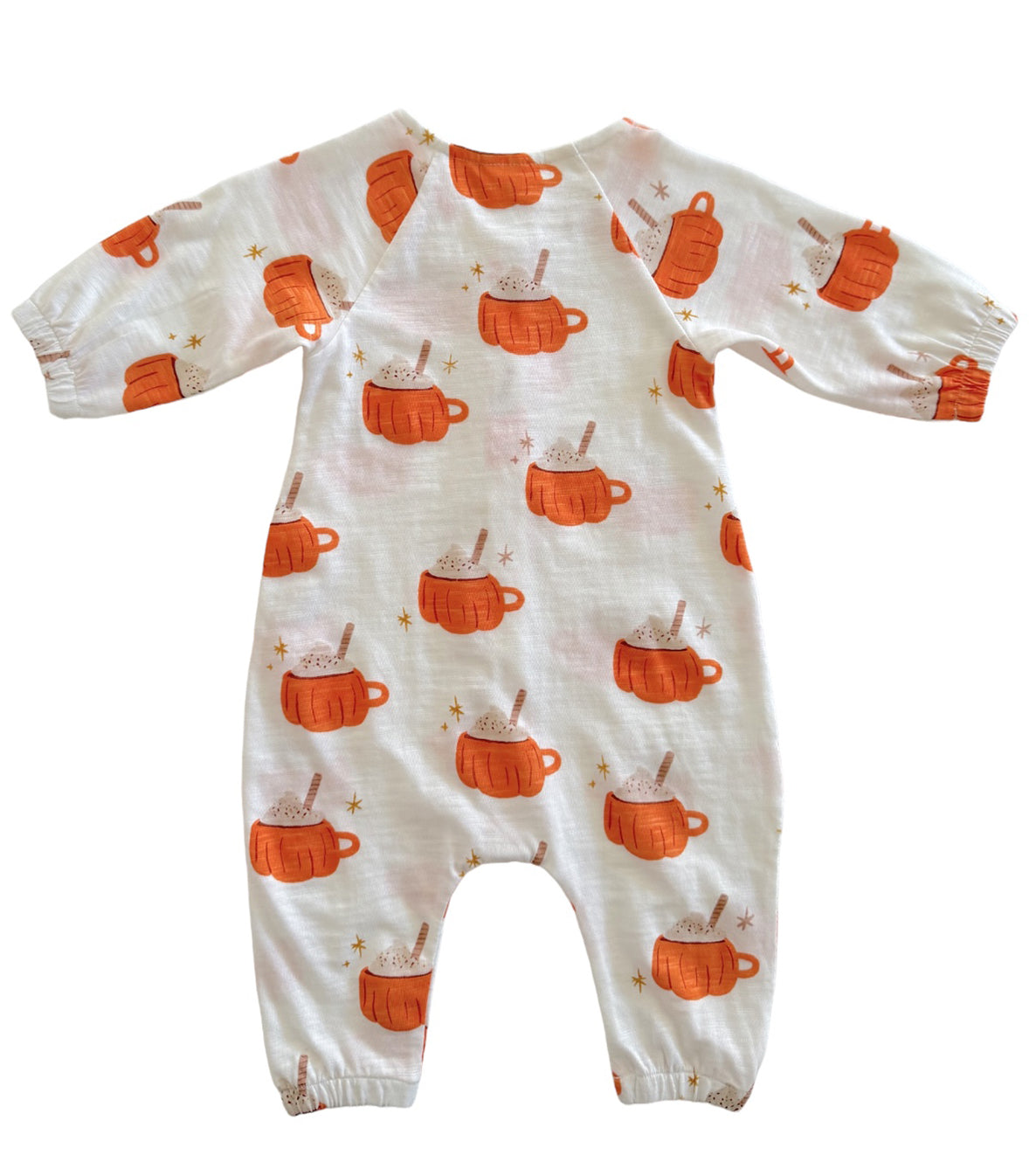 Pumpkin Mug / Organic Long Sleeve Bay Jumpsuit