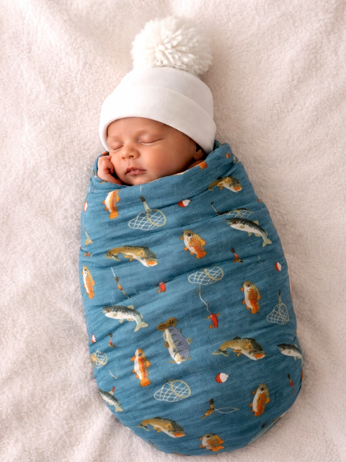 Gone Fishing / Muslin Swaddle