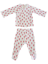 Candy Cane / Organic Pointelle Newborn Set