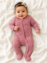 Mauve Speckle / 2-Way Zip Footie