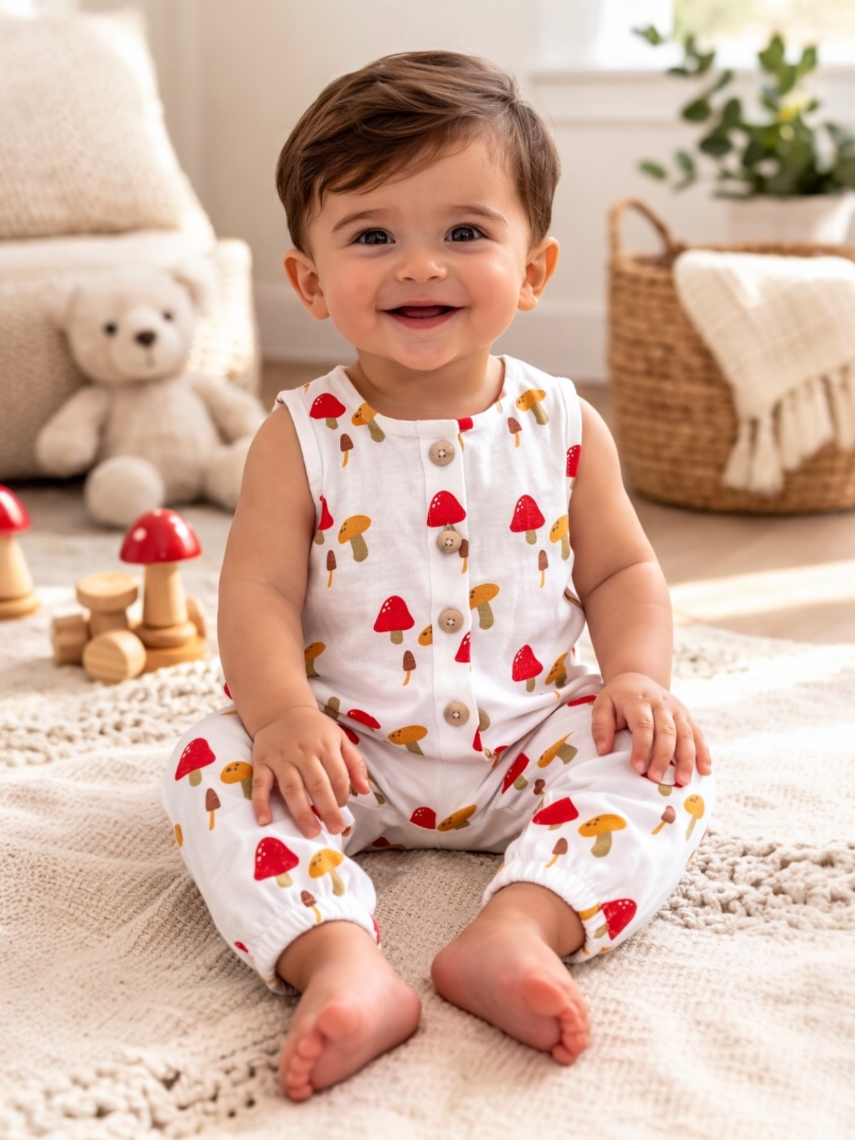 Mushroom / Organic Bay Jumpsuit