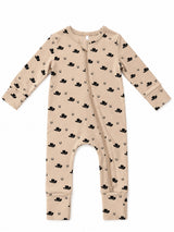 Cowboy Hats / Organic Cotton 2-Way Zip Romper