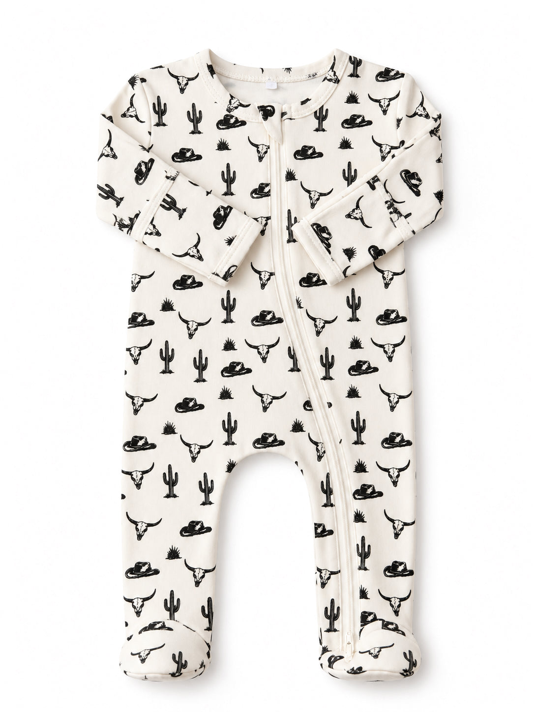 Wild West / Organic Cotton 2-Way Zip Footie