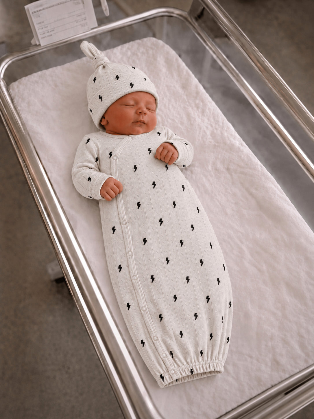 Lightning Bolts / Organic Pointelle Gown