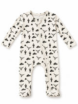 Wild West / Organic Cotton 2-Way Zip Footie