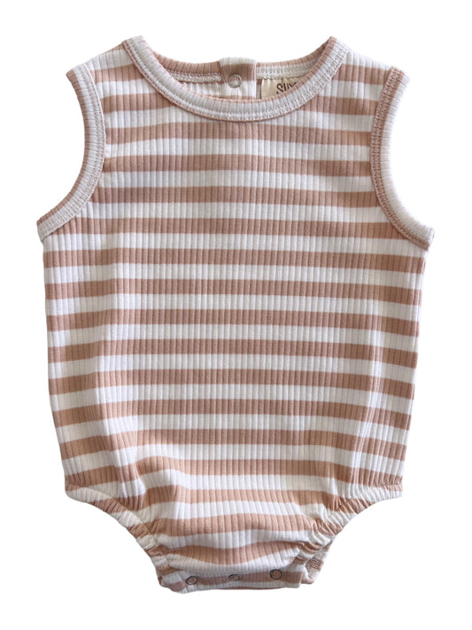 Tan Stripe / Organic Ribbed Dune Bubble