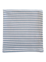 Dusty Blue Stripe / Organic Ribbed Swaddle