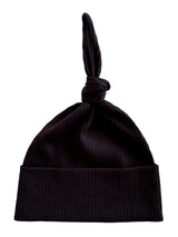 Black / Organic Ribbed Beanie