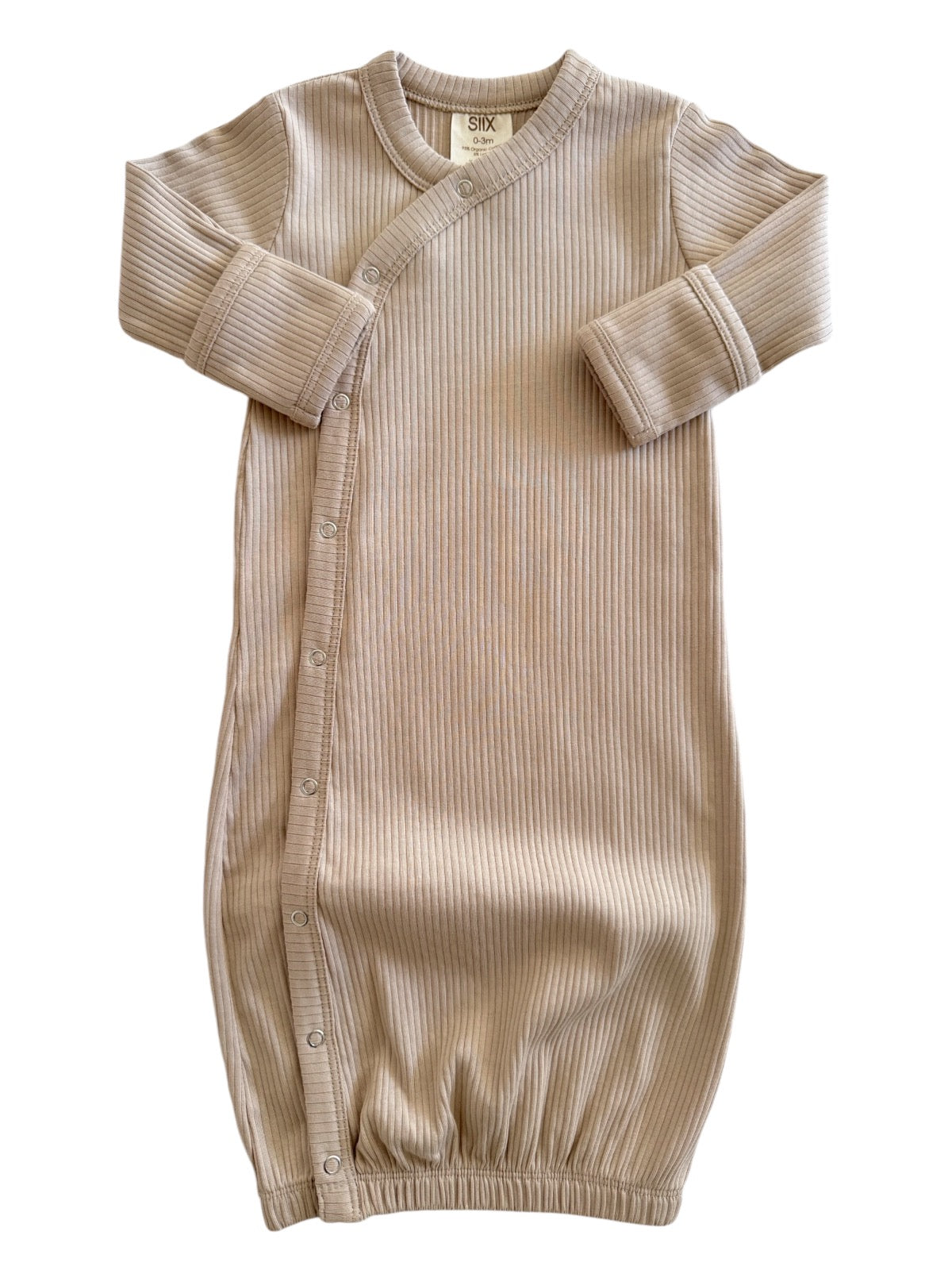 Tan / Organic Ribbed Gown